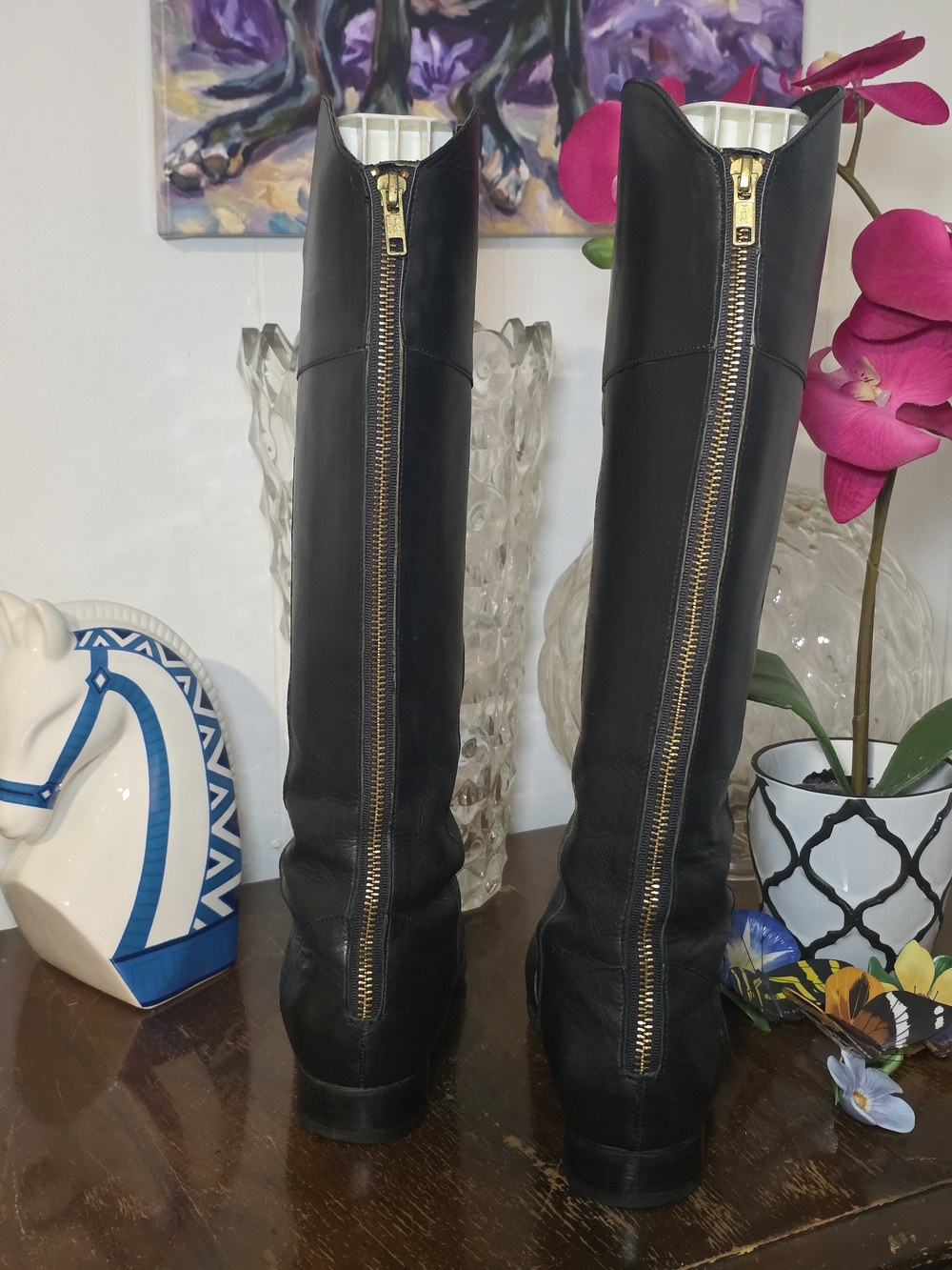 Poppy Barley "The Riding Boot" in Black Leather - Picture 4 of 14
